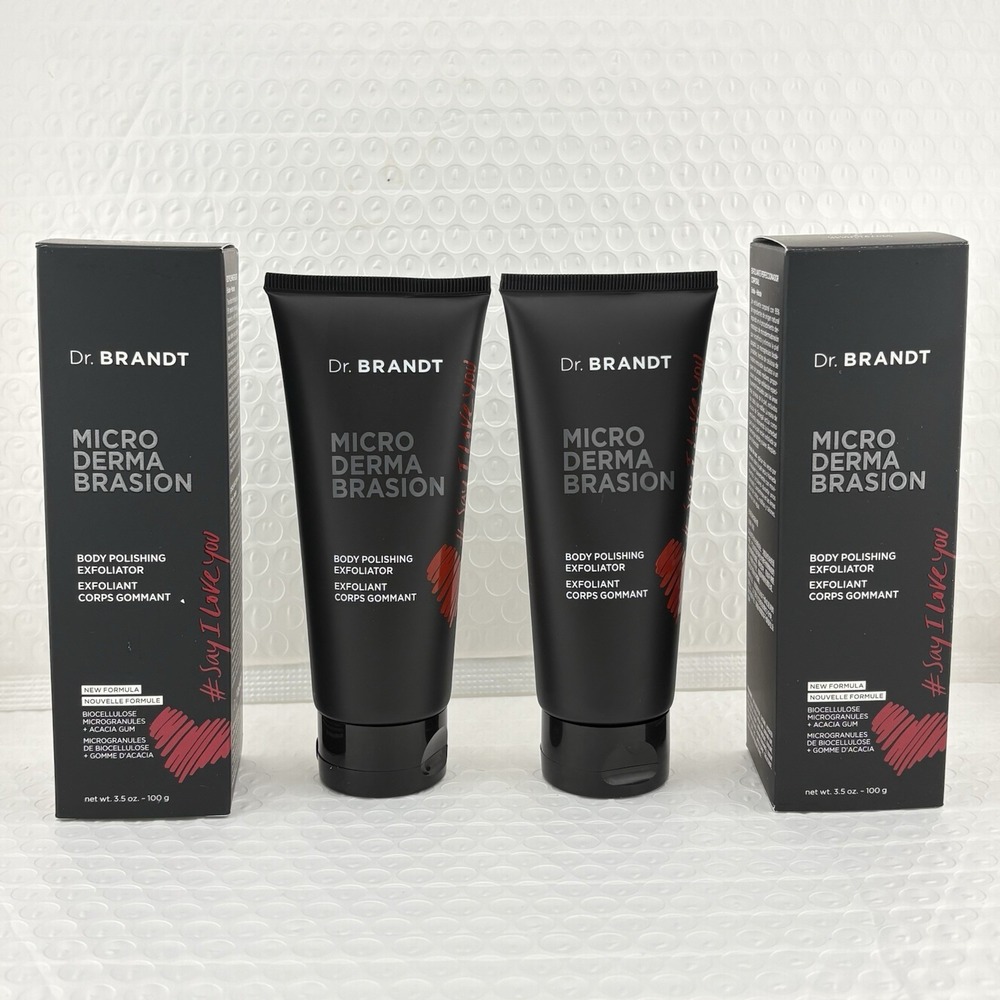 2x Dr Brandt Microdermabrasion Body Polishing Exfoliator Scrub 3.5oz New Formula